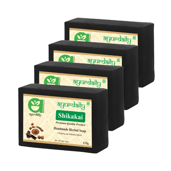 Herbal Shikakai Soap, 125 gm, Pack of 4