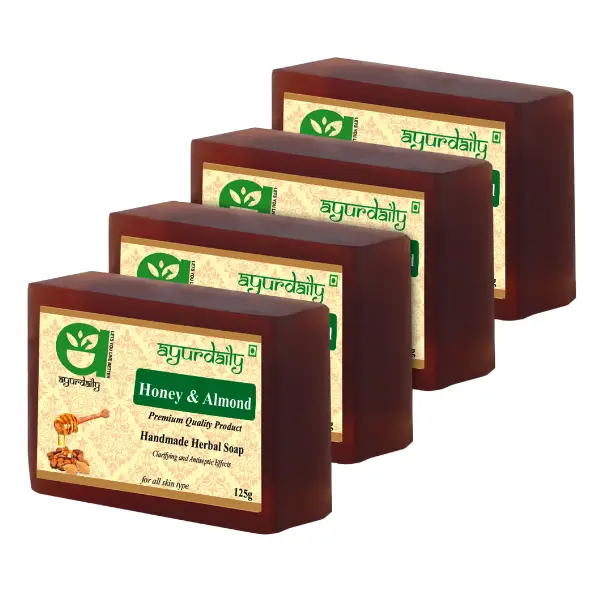 Honey & Almond Soap, 125 gm, Pack of 4