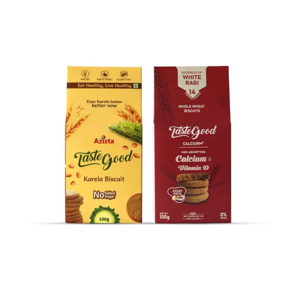 Combo, Karela Biscuits and Calcium Biscuits, Pack of 3