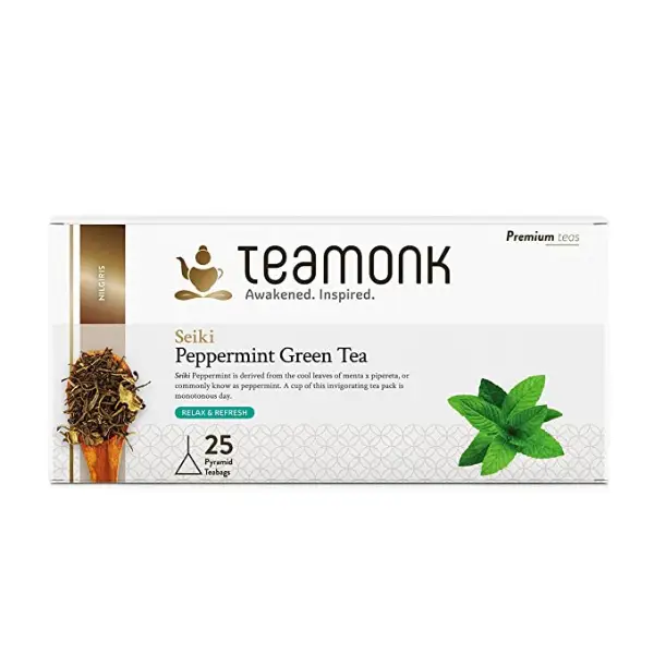 Seiki Peppermint Green Tea, 25 Tea Bags