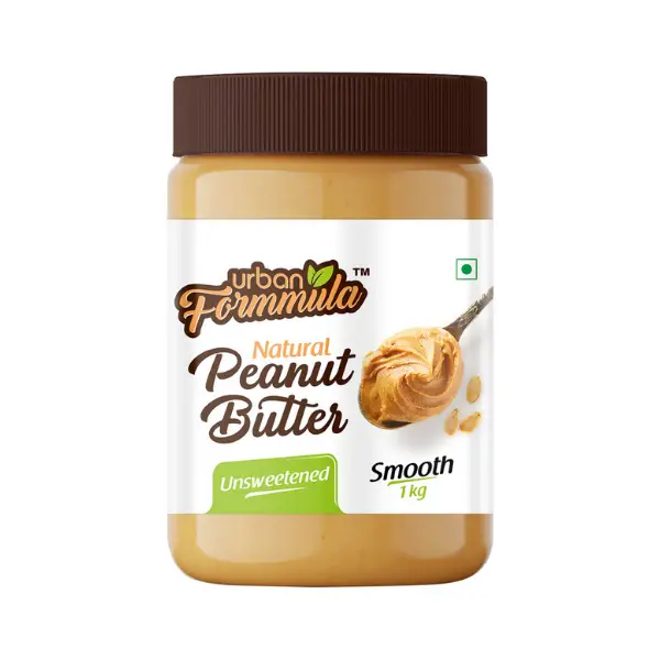 Unsweetened Peanut Butter Smooth, 1 Kg