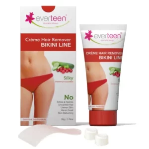 Everteen Silky Bikini Line Hair Remover Creme with Cranberry and Cucumber, 50g, Pack of 1 available on Herbkart