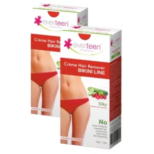 Everteen Silky Bikini Line Hair Remover Creme with Cranberry and Cucumber, 50g available on Herbkart