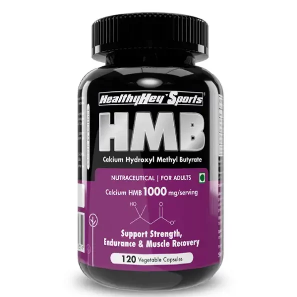 HealthyHey Sports HMB Calcium Hydroxyl Methyl Butyrate 1000mg/serving120 Capsules, HHCALHMB120-1.webp, HHCALHMB120 1