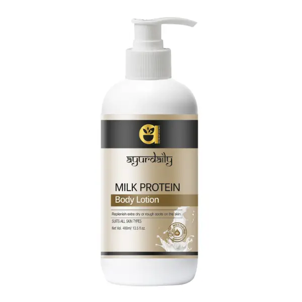 AyurDaily Milk Protein Body Lotion Moisturizer For Skin whitening and Smooth Shine 400 ml