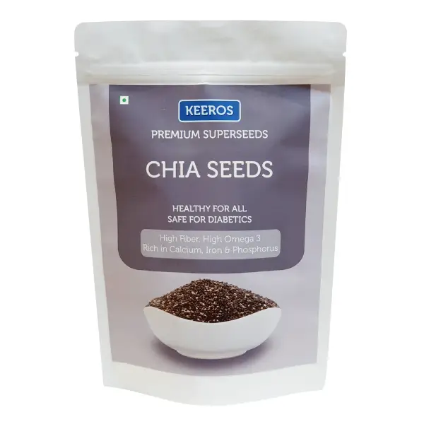 Premium Raw Chia Seeds, Black, for Weight Management, 400 gm