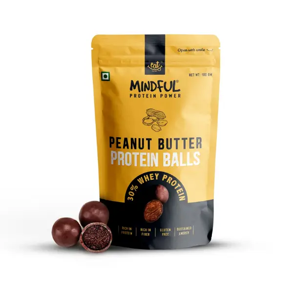 EAT Anytime Peanut Butter Protein Energy Balls, 30 Whey Protein, Pack