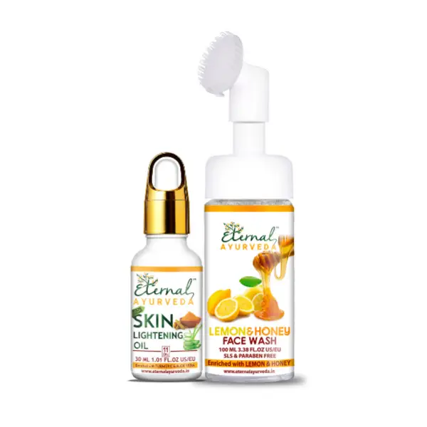 Eternal Ayurveda Skin Lightening Oil, 30 ml with Lemon & Honey Face