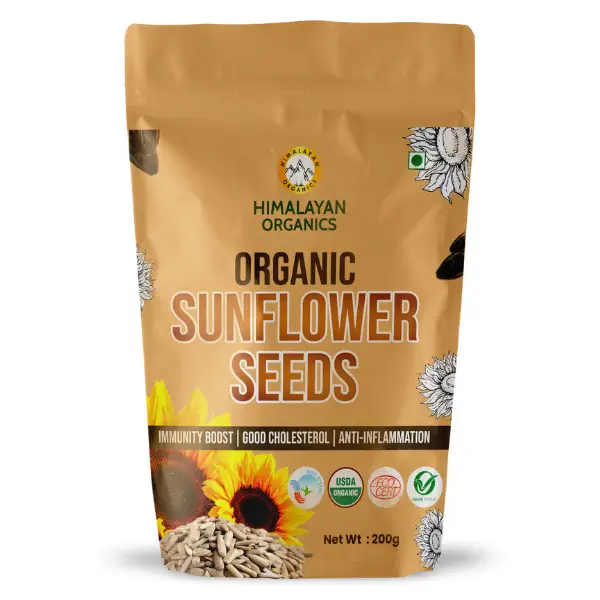 Certified Organic Sunflower Seeds, Supports Good Cholesterol & Boosts Immunity