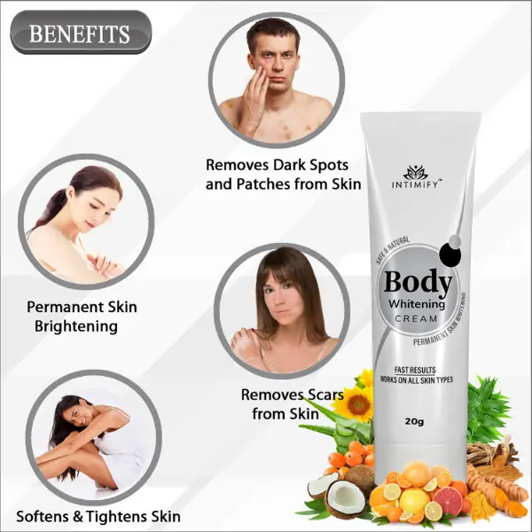 Intimify Body Whitening Cream For Skin Lightening Anti Aging