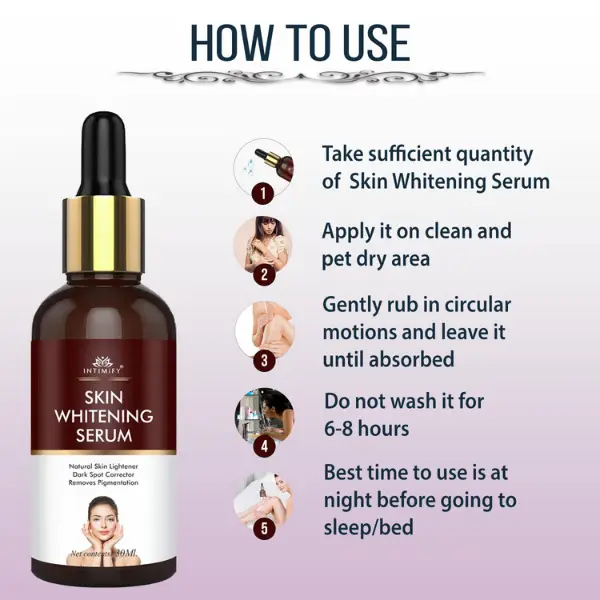 Intimify Skin Whitening Serum for Permanent Face Brightening