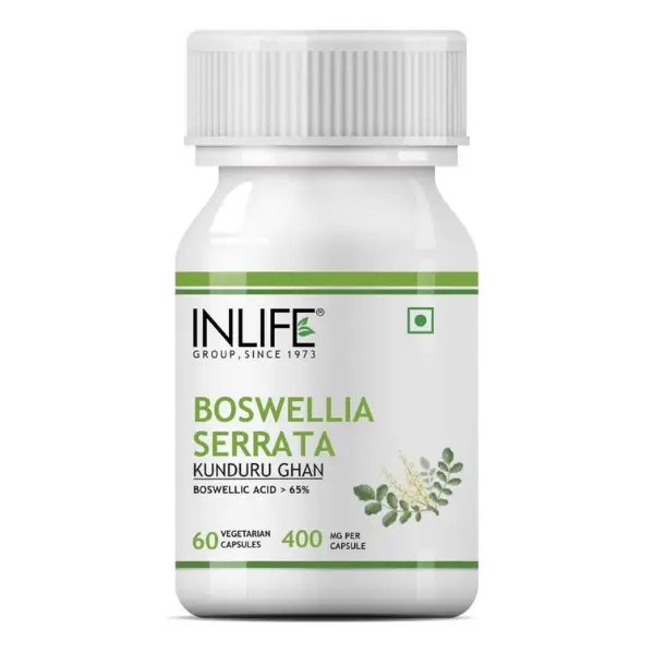 Inlife Boswellia Serrata Extract, Boswellic Acids > 65%, Joint ...