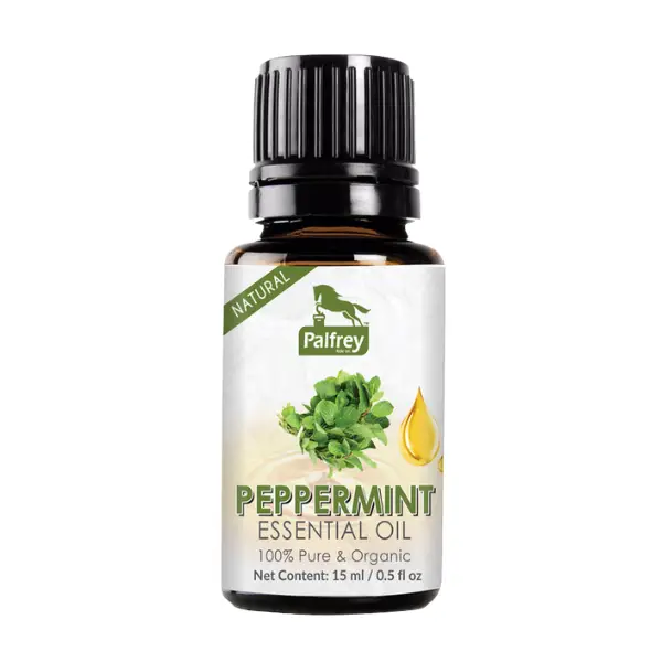 Natural Peppermint Essential Oil, 15 ml, 100% Pure Natural Oil for Hair Growth, Skin
