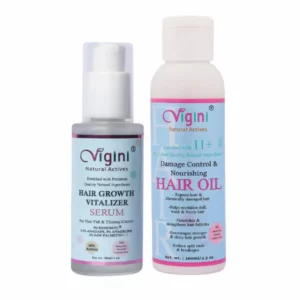 Vigini 3% Redensyl Procapil Anagain Nourishing Growth Serum & Damage Repair Nourishing Hair Fall Oil available on Herbkart