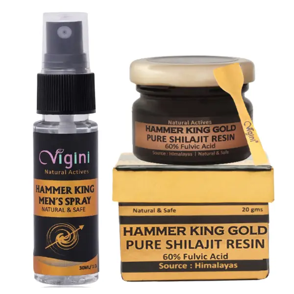 Vigini Pure Premium Original Gold Shilajit Resin 20g Testosterone