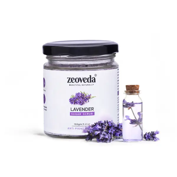 Natural Lavender Face & Body Sugar Scrub for Deep Exfoliation
