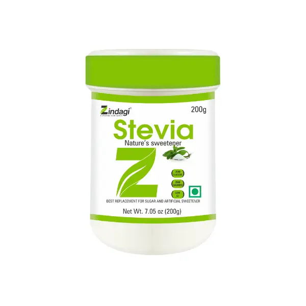 Stevia White Powder 200 gm, Natural Stevia Leaves Extract, Sugar, Free Stevia Sweetener
