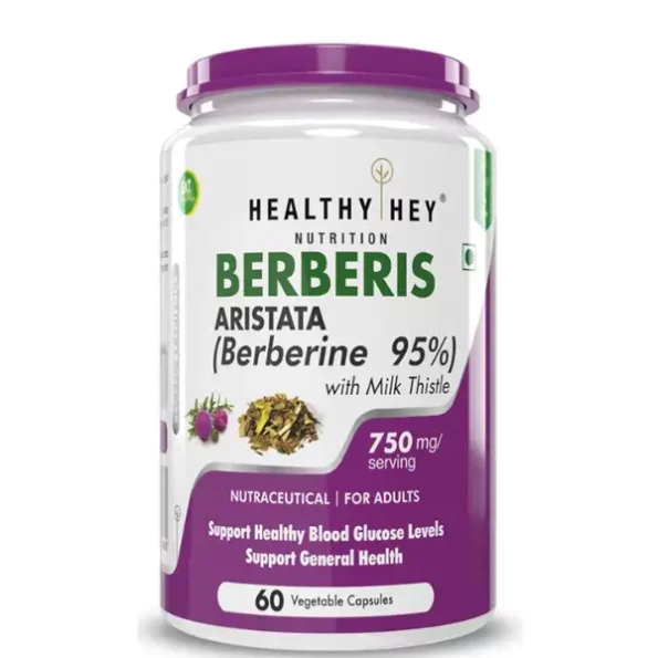 Berberis Berberine 95% with Milk Thistle - 60 Vegetable Capsules