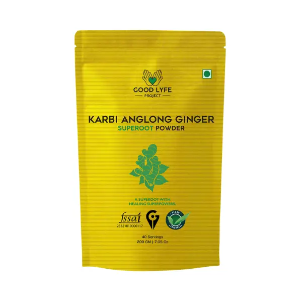 100% Organic Anglong Ginger Powder, 200 gm, Superfood Supplement