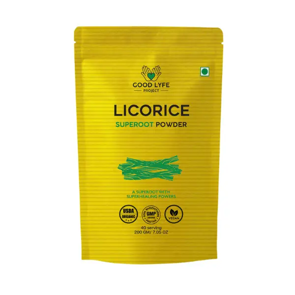 100% Organic Licorice Powder, 200 gm
