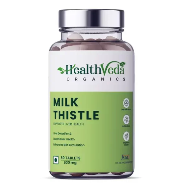 Milk Thistle for Liver Support & Liver Detox, 60 Veg Tablets