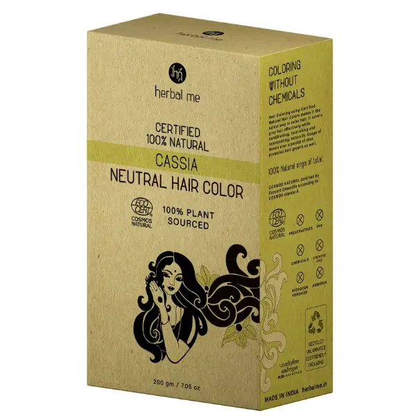 Certified Natural Cassia/Colorless Henna Hair Colour (200 gm)