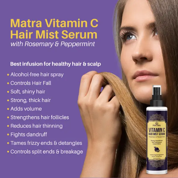 Matra Vitamin C Hair Mist Serum With Rosemary & Peppermint - Herbkart