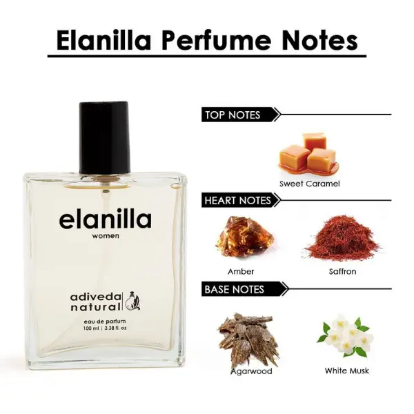 Adiveda Natural Elanilla Women Edp Caramel Vanilla Perfume For