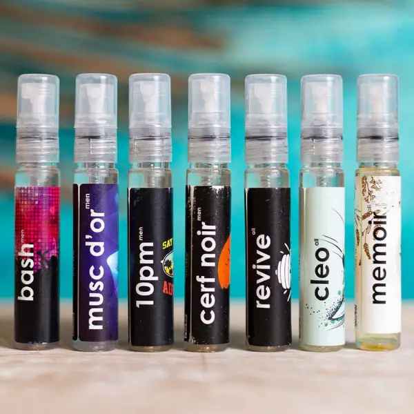 Adiveda Natural Perfume Tester Set For Men, Set Of 7, 12 ml Each