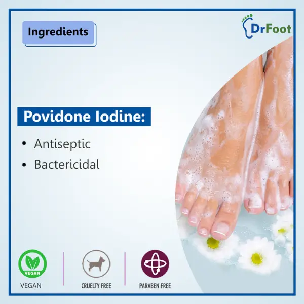 Dr Foot Antiseptic Antibacterial Foot Wash 100 ml Herbkart