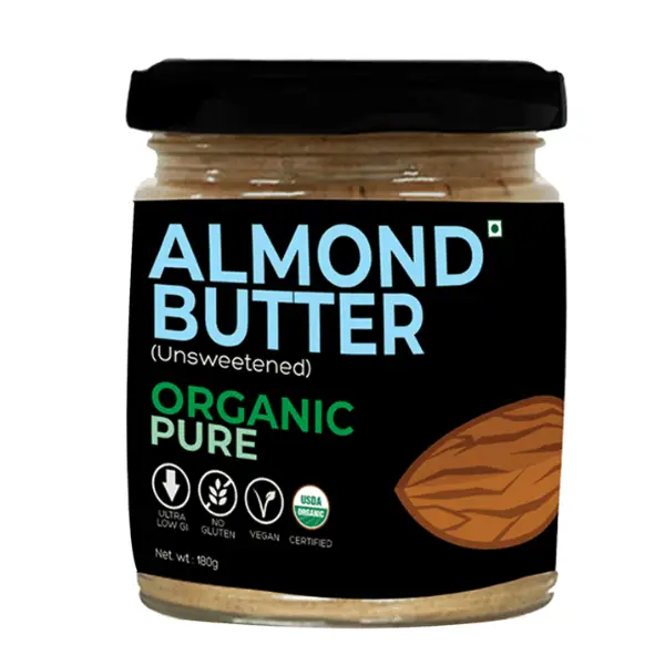 D'Alive Organic Almond Butter (Unsweetened) 180g