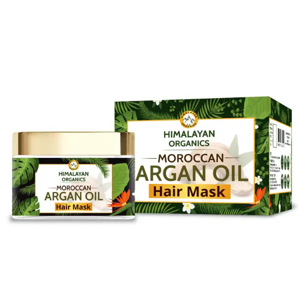 Himalayan Organics Moroccan Argan Oil Hair Mask With Bhringraj - No  Parabens & Sulphate, 200 Ml - Herbkart