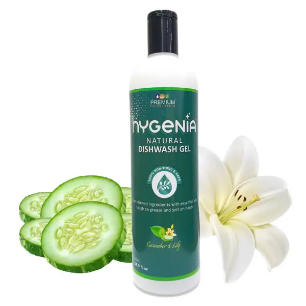 Hygenia Natural Dishwash Gel - Cucumber & Lily 500ml