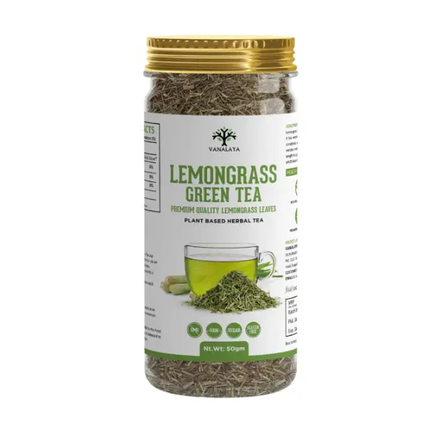 Lemongrass Green Tea Detox Tea for Weight loss & Stress Relief, 50gm