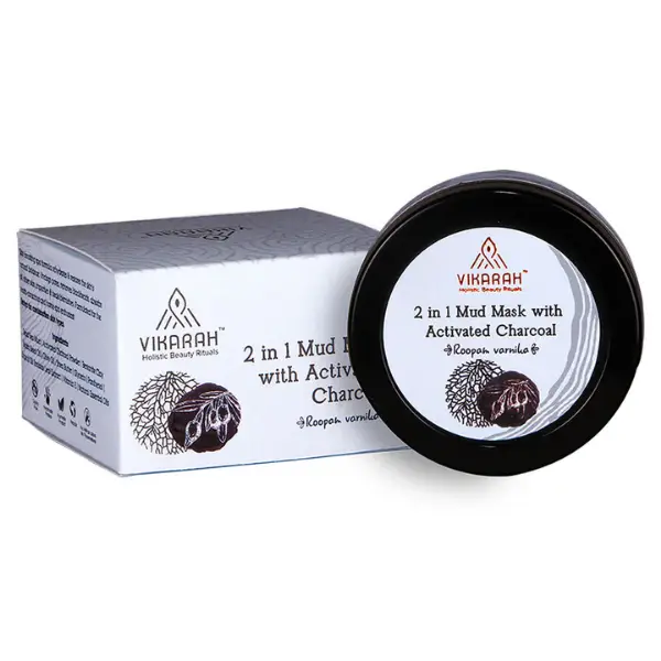 2 in 1 Mud Mask with Activated Charcoal - 40gms