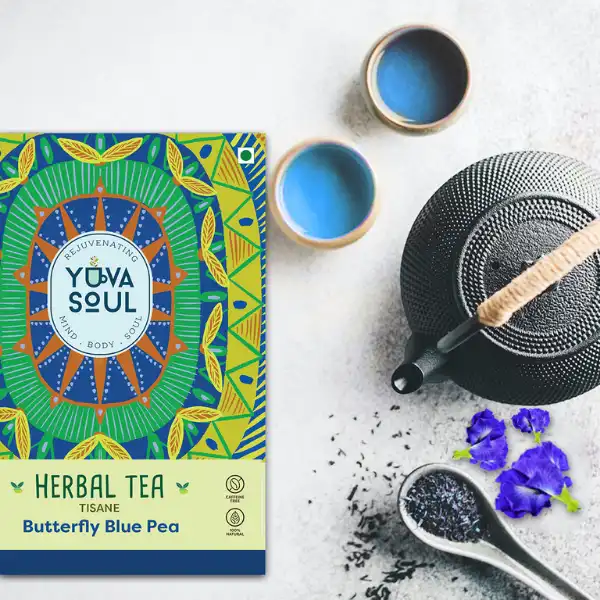 YUVA SOUL Butterfly Pea Flower//Blue Pea Flower Tea//Whole Leaf