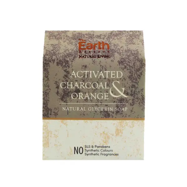 Activated Charcoal & Orange Natural Glycerine Soap - 100gm