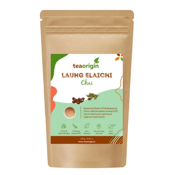 Laung Elaichi Chai, 100% Natural Ingredients, 250gm Serves 100+ Cups