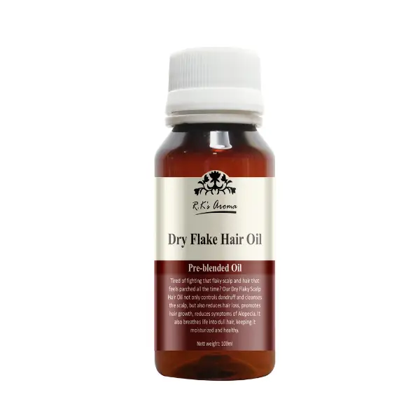 RK Aroma (R.K's Aroma) Dry Flake Hair Oil - 100ml available on Herbkart