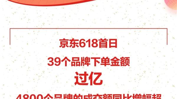 京東618首日戰報出爐：小米手機獲銷量冠軍 全天成交額同比增長5倍