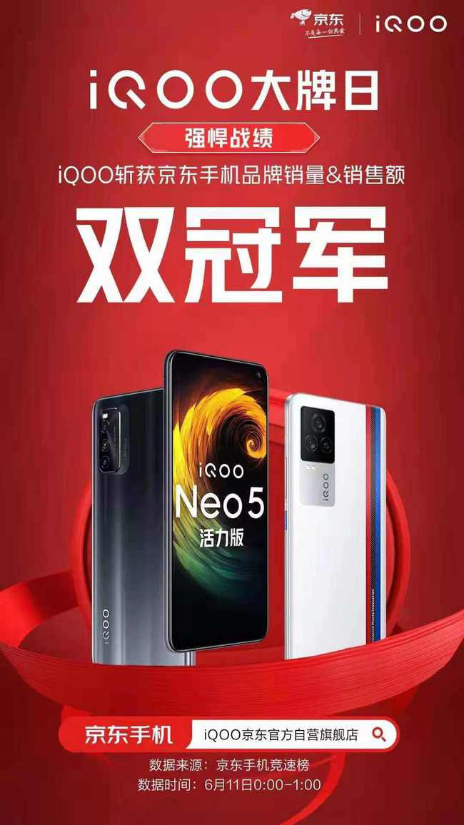 vivo開始發力，iQOO Neo5系列銷量反超蘋果與小米，逆襲稱王