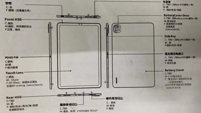 售價2000元不到，小米平板5設計圖曝光