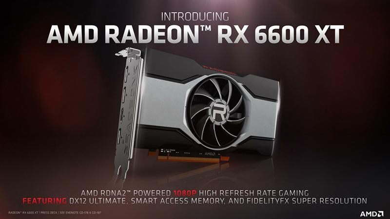 AMD 發表全新 Radeon RX 6600XT 平價顯示卡！主打散熱效果