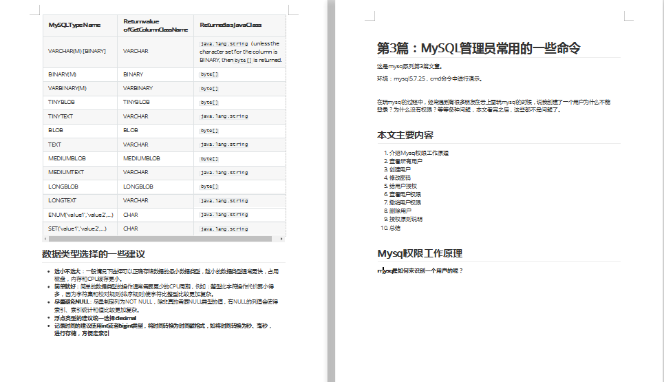 花費三個月整理的MySQL系列文件 誠意之作 看完不虧