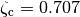 \zeta_\text{c} = 0.707