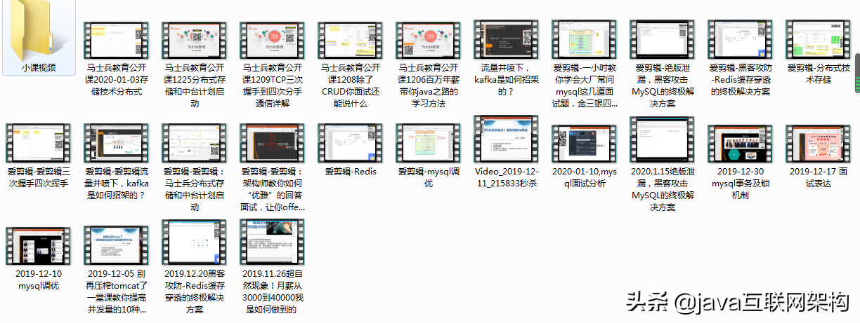 特殊期間，為Java崗準備全套架構視訊 +大廠面經+面試專題