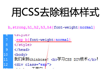 去掉去除預設粗體樣式