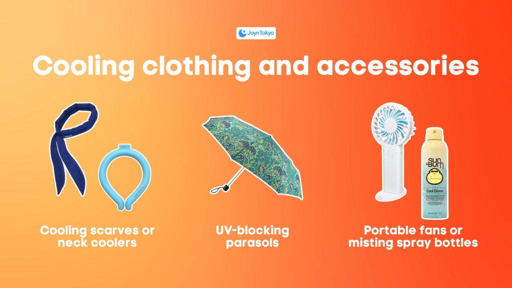 heat stroke in japan - Cooling clothing and accessories