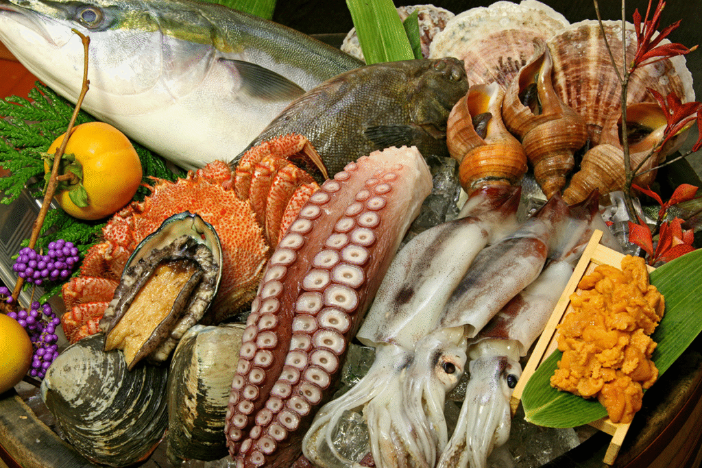 Fresh Hokkaido Seafood in Winter