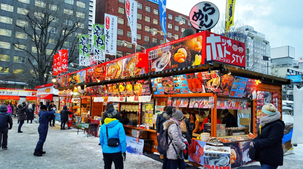 Sapporo Winter Street Foods and Local Snacks